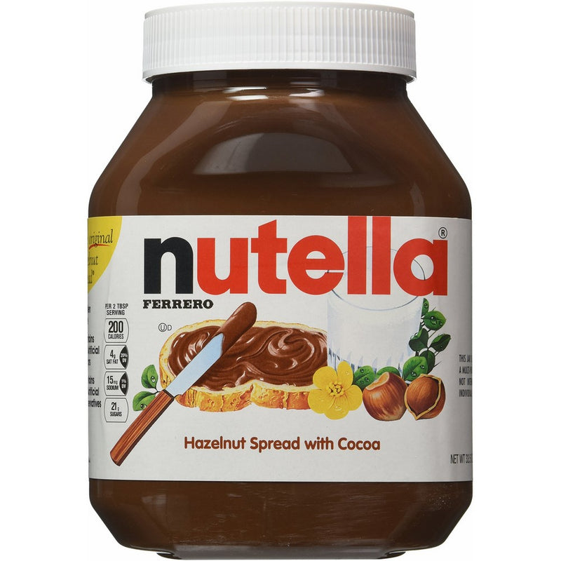 Nutella Hazelnut Spread, 33.5 oz each, 2 Count