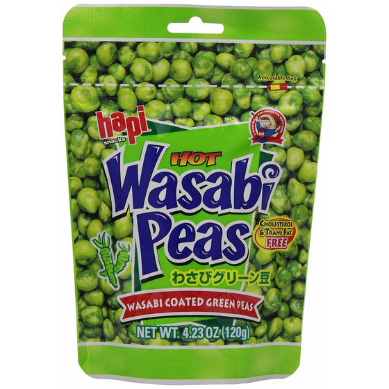Hapi Wasabi Pea Pouch, 4.23 Ounce (Pack of 12)