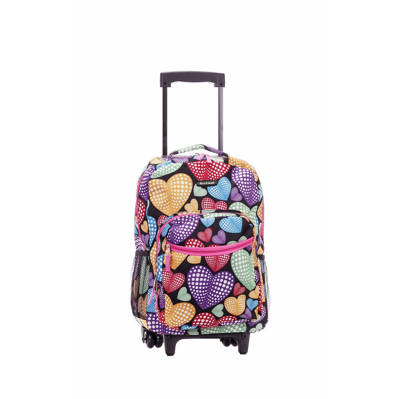 Rockland 17 Inch Rolling Backpack, Newheart, One Size