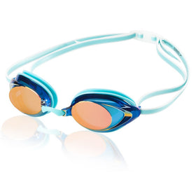 Speedo Women's Vanquisher 2.0 Mirrored Goggles, Aqua, One Size