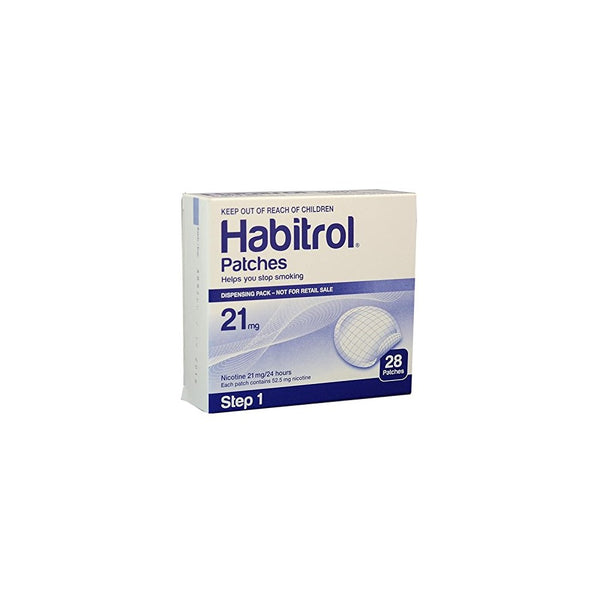 Novartis Habitrol 21mg Nicotine Patches, Step 1. Stop Smoking. 2 boxes of 28 each (56 patches)