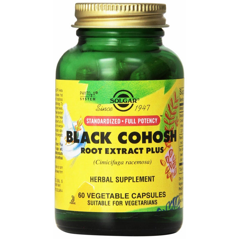 Solgar Standardized Full Potency Black Cohosh Root Extract Vegetable Capsules, 60 Count