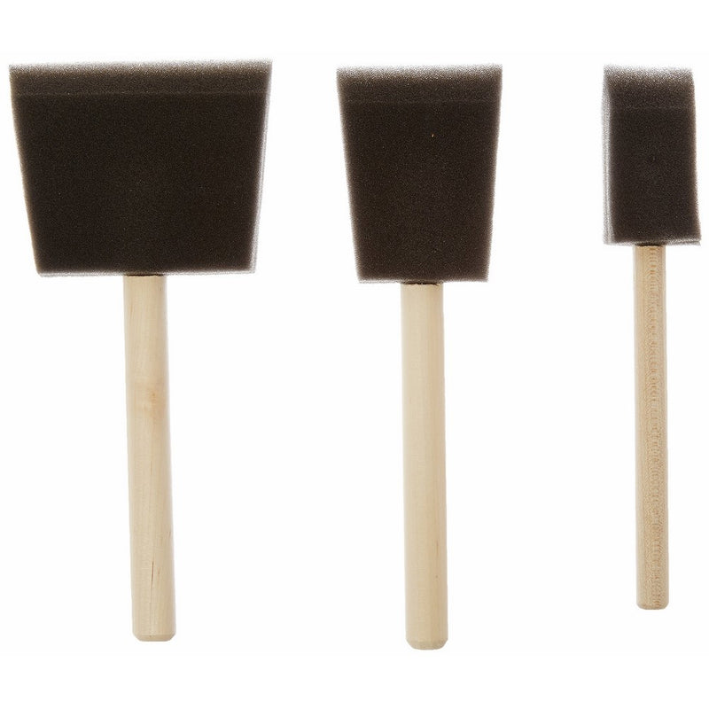 Jen Mfg 82826301233 Jen Poly Brush Contains 1-each of the 1-Inch, 2-Inch and 3-Inch Brush, 3-Pack