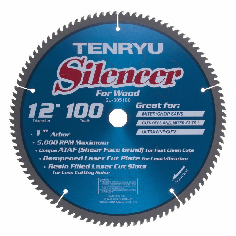 Tenryu SL-305100 12" 100 Tooth Carbide Blade