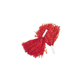 Fun Express Red Cheerleading Pom Poms - 12 Pieces