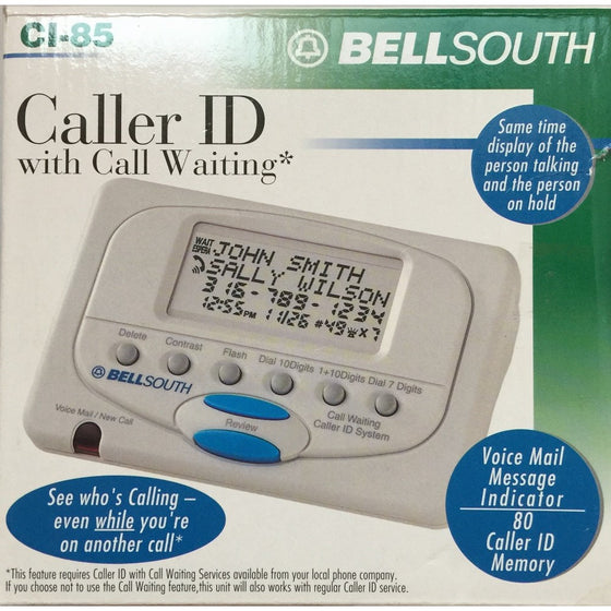 Bellsouth Ci-85 Caller Id with Call Waiting