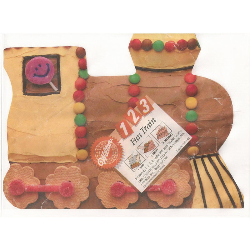 Wilton 1 2 3 Cake Pan: Fun Train (2105-9433, 1991)