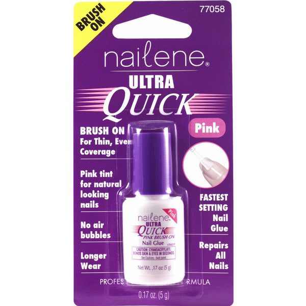 Nailene Ultra Quick Pink Brush-On Glue