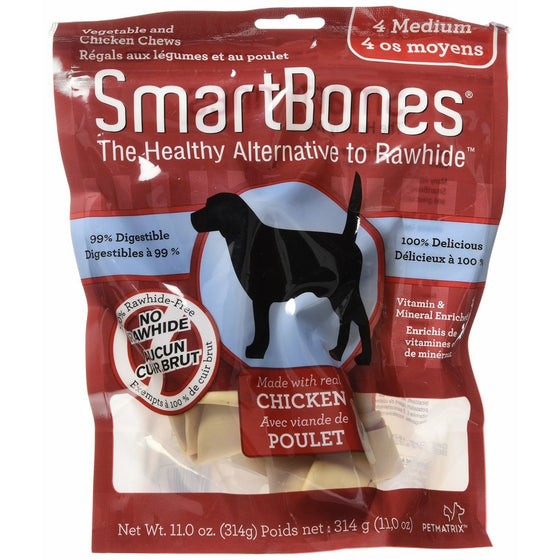 SmartBones Rawhide-Free Dog Bones, Made With Real Chicken