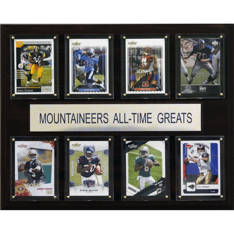 NCAA Football West Virginia Mountaineers All-Time Greats Plaque