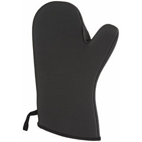 San Jamar UCMX13BK Textured Neoprene Ultigrips Conventional Temperature Protection Oven Mitt with WebGuard, 13" Length, Black