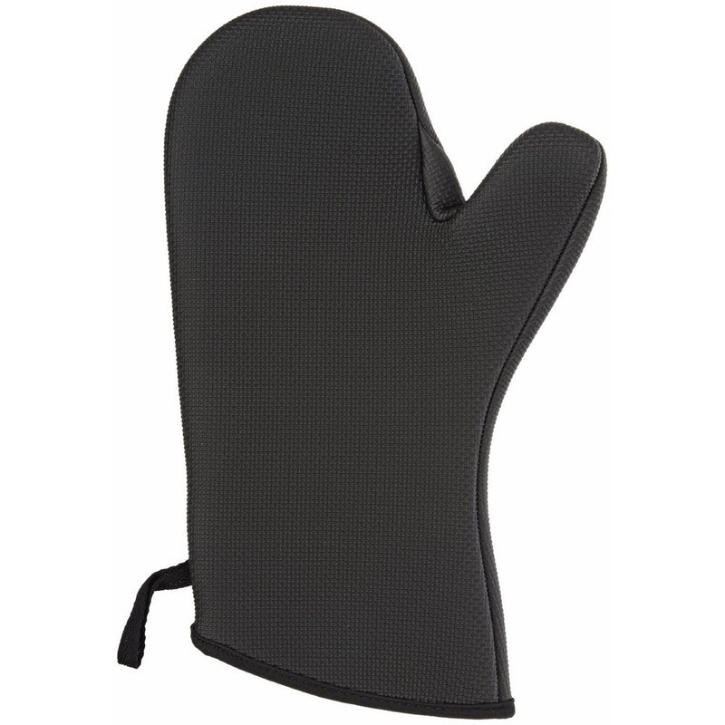 San Jamar UCMX13BK Textured Neoprene Ultigrips Conventional Temperature Protection Oven Mitt with WebGuard, 13" Length, Black