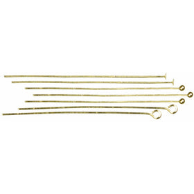 Cousin Jewelry Basics 135-Piece Head/Eye Pin, Gold