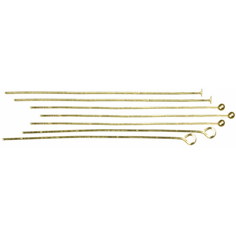 Cousin Jewelry Basics 135-Piece Head/Eye Pin, Gold