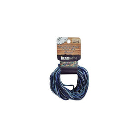 BeadSmith XCR-3034 Blue Tones Mix 4 Colors Satin Rattail Cord, 3 yd/2mm