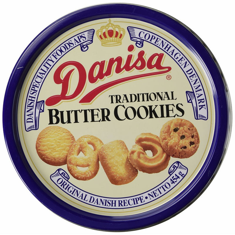Danisa Butter Cookies 16 oz Festive Tin