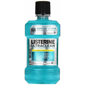 Listerine Ultraclean Antiseptic Mouthwash, Cool Mint, 250 ml