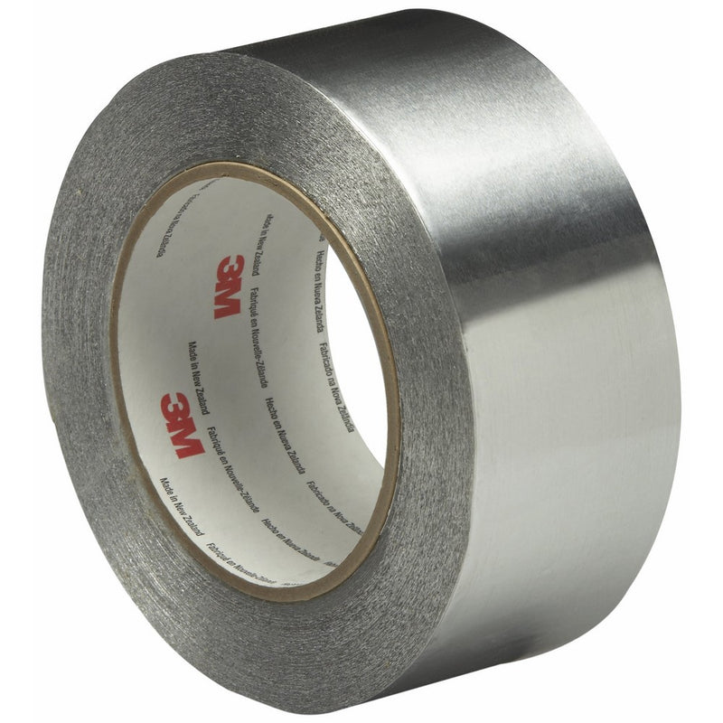 3M Linered Aluminum Foil Tape 3380 Silver, 48 mm x 45 m (Pack of 1)