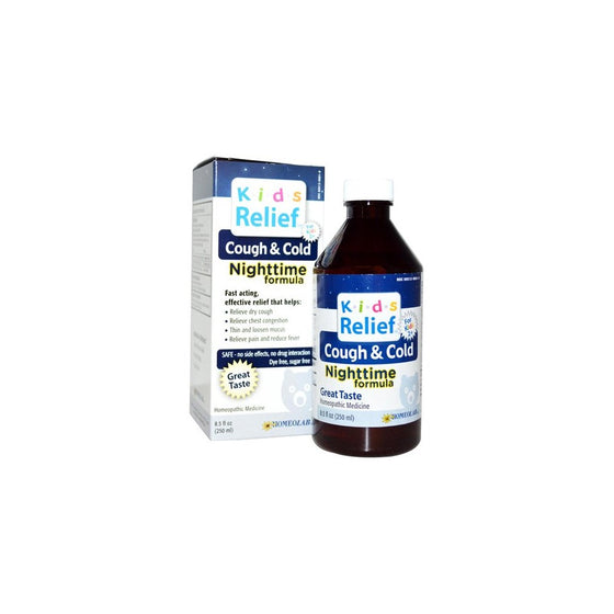 Kids Relief Homeolab Cough and Cold Night, 8.5 Fluid Ounce