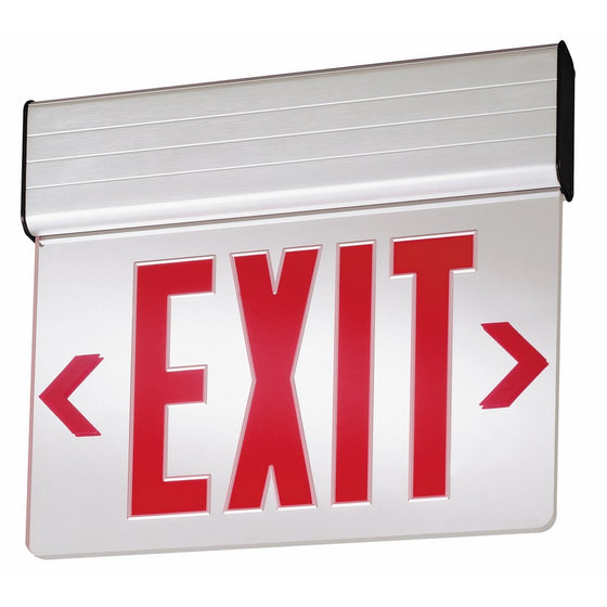 Lithonia Lighting EDG 1 R EL M6 Aluminum LED Emergency Exit Sign