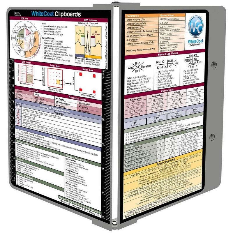 WhiteCoat Clipboard - Sports Silver Medical Edition