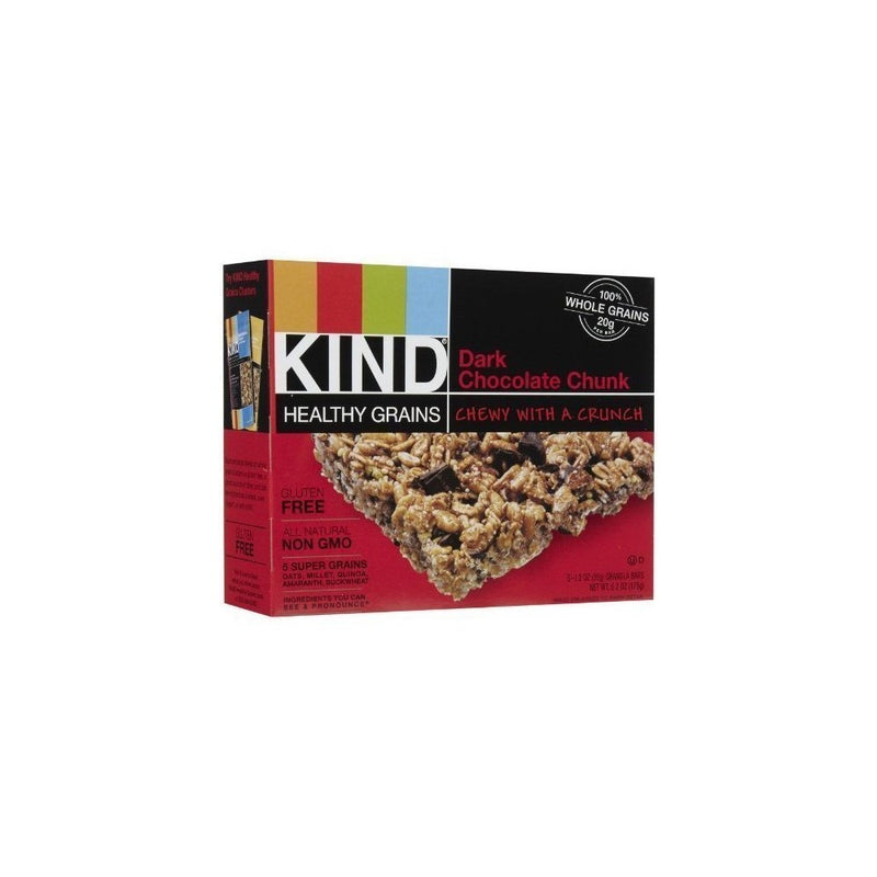 Kind Healthy Grains Granola Bars Dark Chocolate Chunk 5Ct (Pack Of 8) - Pack Of 8