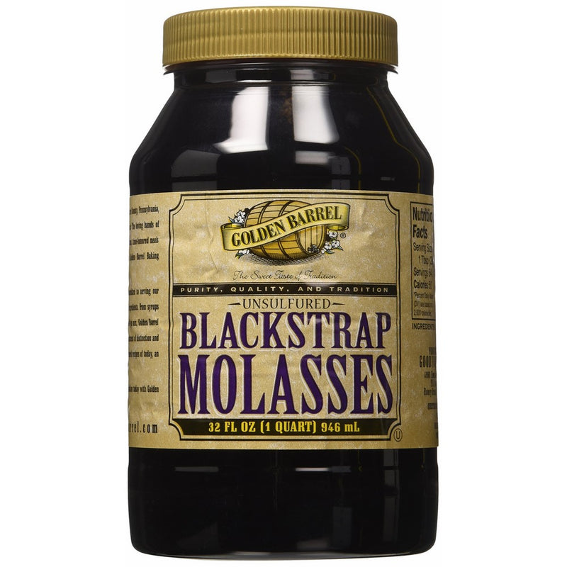 Golden Barrel Unsulfured Black Strap molasses, 32 Ounce