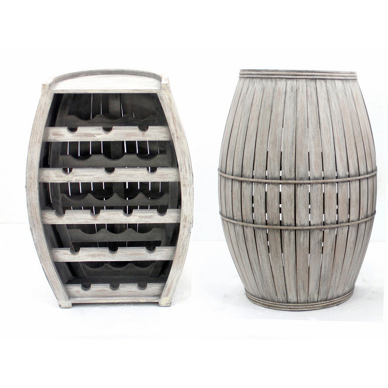 Teton Home AF-056 Wood Wine Cabinet