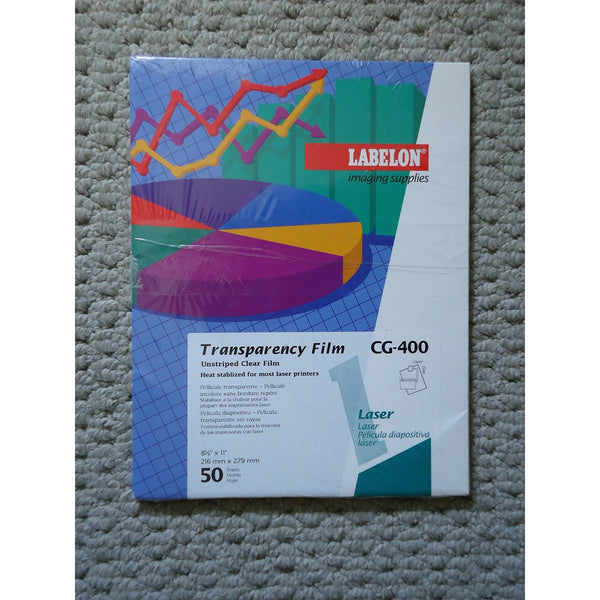 Labelon Overhead Projection Transparency Film For Laser Printers CG400