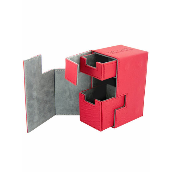Flip 'n' Tray XenoSkin Deck Box, Red