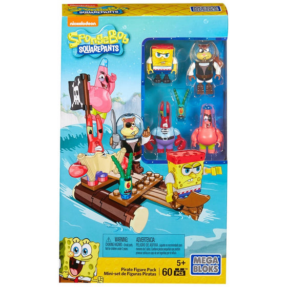 Mega BloksSpongebob Squarepants Pirate Figure Pack Building Playset