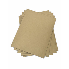 25 Sheets Chipboard 30 pt (point) | Medium Weight Scrapbook Sheets | Brown Kraft Cardboard | 25 Sheets per Pack | 8.5 x 11 Inches