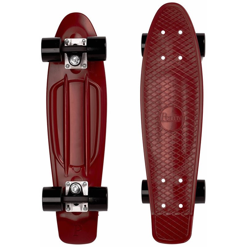 Penny Classic Complete Skateboard, Burgundy, 22" L