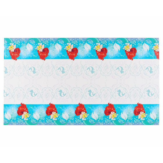 American Greetings The Little Mermaid Plastic Table Cover, 54 x 96"