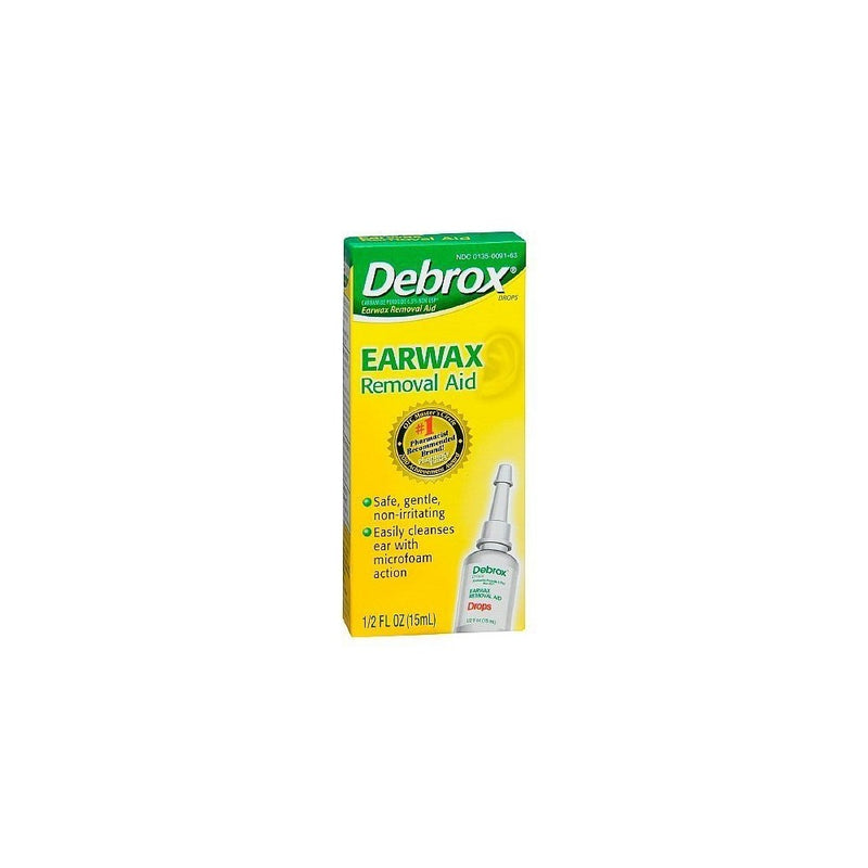 Debrox Earwax Removal Aid Drops, 2 Count