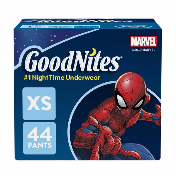 GoodNites Bedtime Bedwetting Underwear for Boys, XS, 44 Ct. (Packaging May Vary)