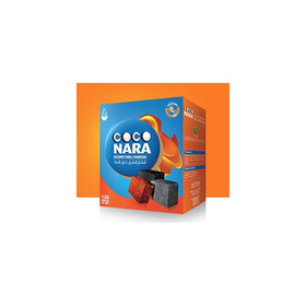 Coco Nara Hookah Shisha Coconut Shell Charcoal 120ct - Includes a TSC Sticker