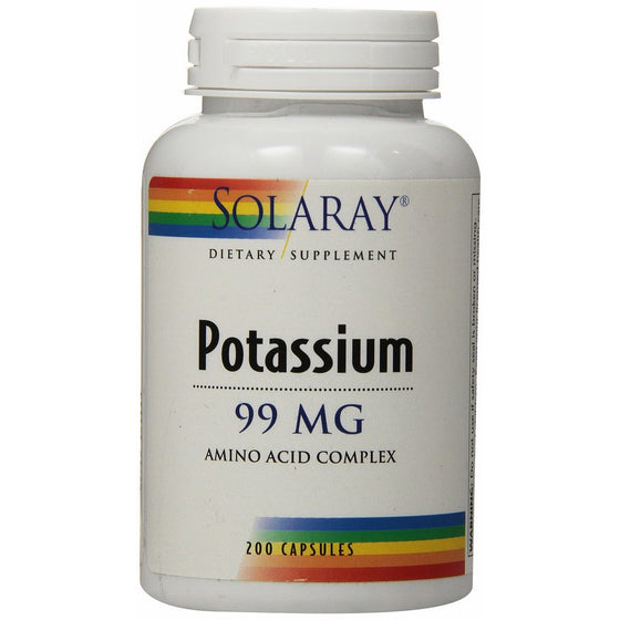 Solaray Potassium Supplement, 99 mg, 200 Count