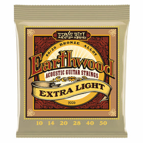 Ernie Ball Earthwood Extra Light 80/20 Bronze Acoustic Set.010 - .050