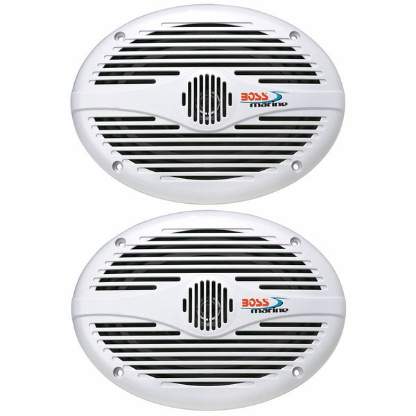 BOSS Audio MR690 350 Watt (Per Pair), 6 x 9 Inch, Full Range, 2 Way Weatherproof Marine Speakers (Sold in Pairs)