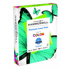 Hammermill Paper, Laser Print Paper, 32 lb, 8.5 x 11, Letter, 98 Bright, 500 Sheets/1 Ream (104646), Made In The USA