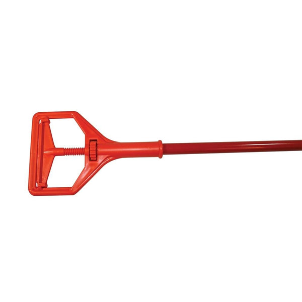 Impact Janitor Style Screw Clamp Mop Handle, Fiberglass, 64, Safety Orange (94)