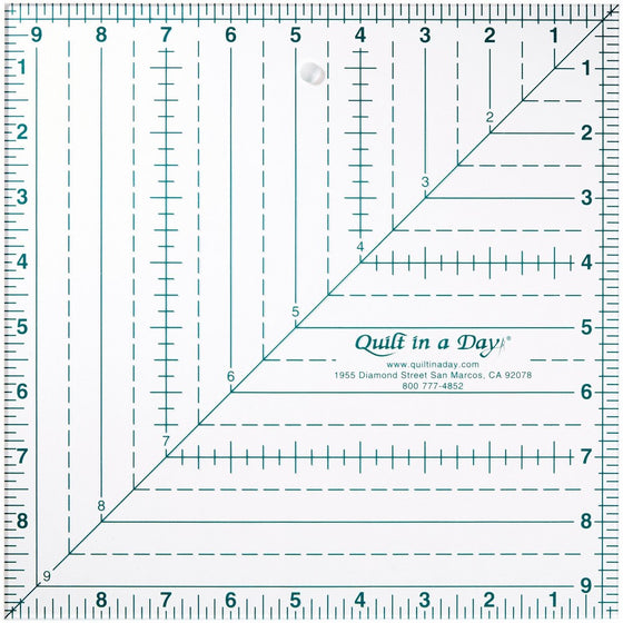 Quilt in a Day 9 1/2 Inch by 9 1/2 Inch Square Up Ruler