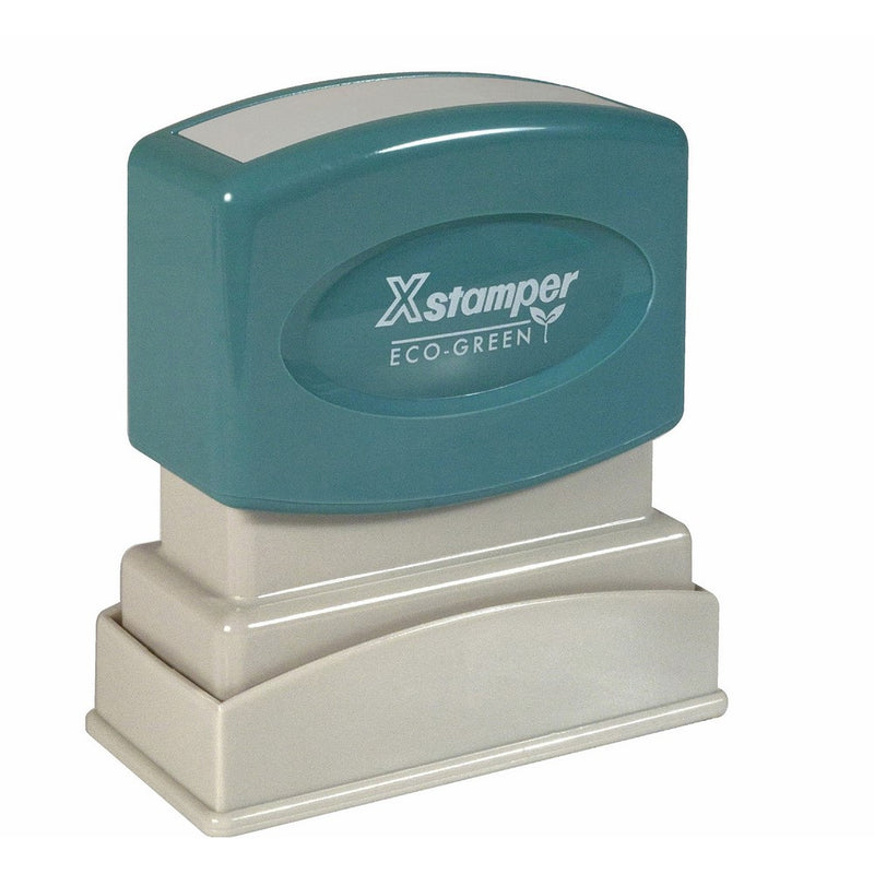 Xstamper One-Color Title Message Stamp,"Paid," Pre-Inked/Re-Inkable, Light Green (1827)