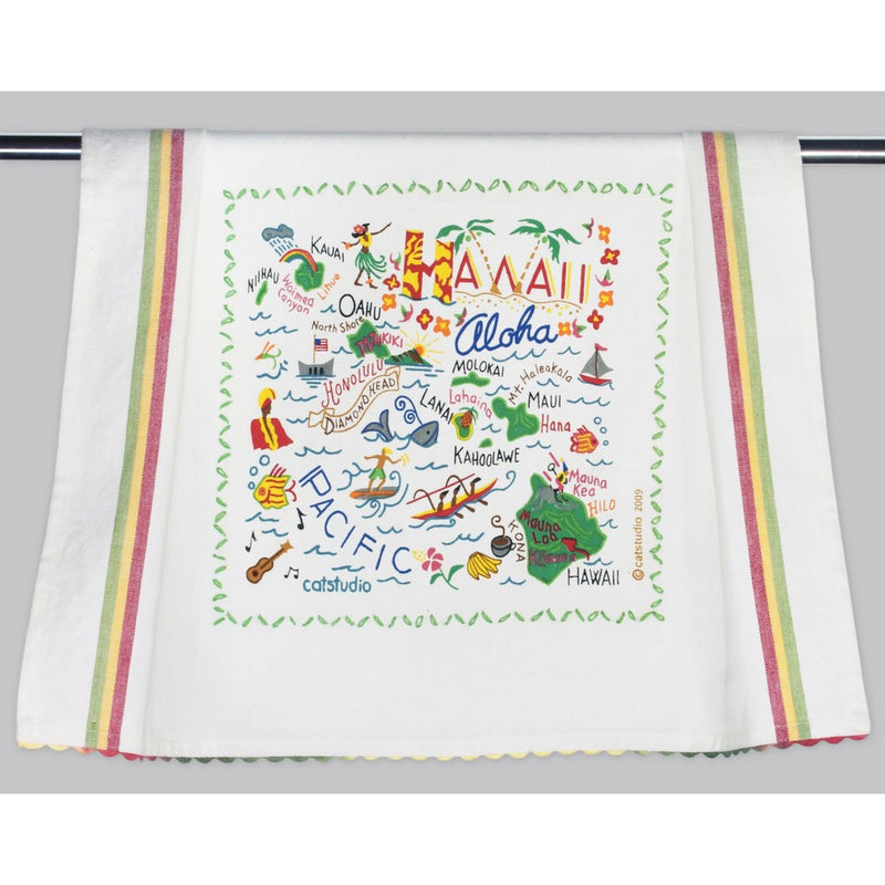 Catstudio Hawaii Dish Towel - Original Geography Collection Décor 017D(CS)