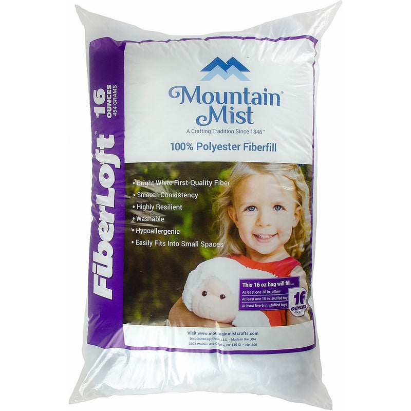 Mountain Mist Fiberloft Polyester Stuffing, 16 Ounces/1 Pound