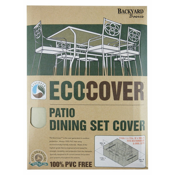 Mr. Bar-B-Q Backyard Basics Eco-Cover PVC Free Premium Patio Dining Set Cover