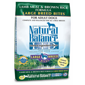 Natural Balance Dry Dog Food Limited Ingredient Diet for Large Breeds, Lamb Meal and Rice, 28 Pound Bag