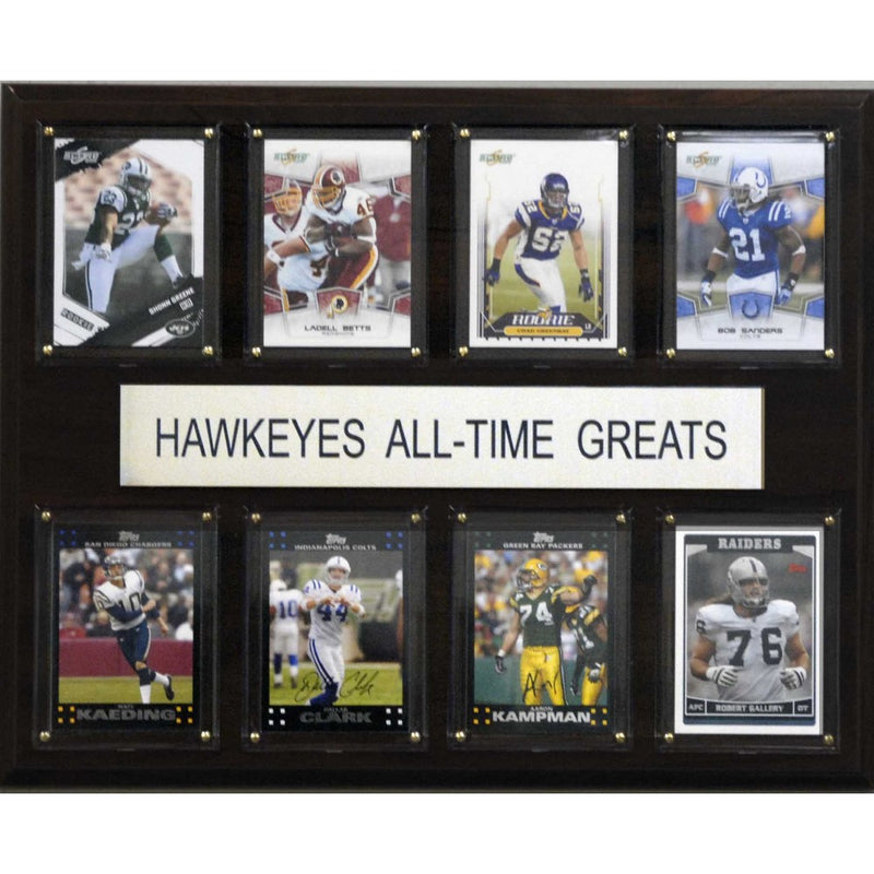 NCAA Football Iowa Hawkeyes All-Time Greats Plaque