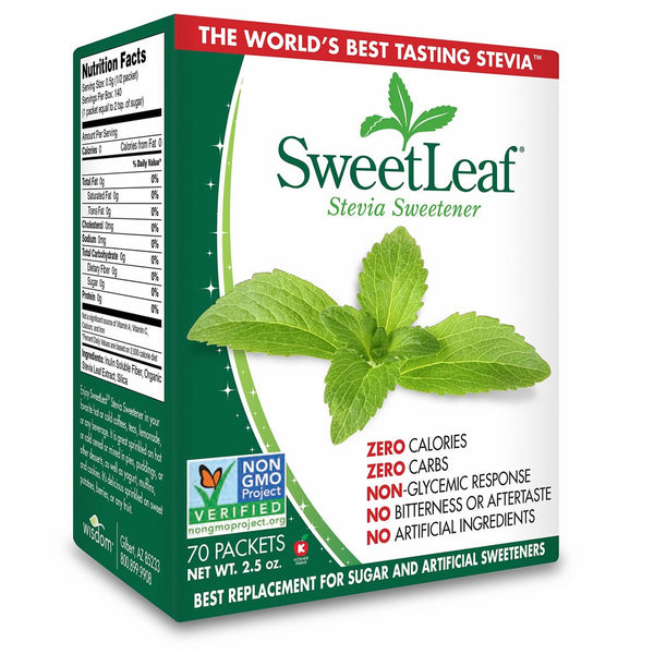 SweetLeaf Natural Stevia Sweetener, 70 Count